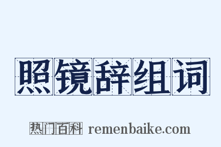 照镜辞组词是什么意思的图片